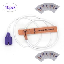 10PC,9pins Neonate/Adult Disposable Blood Oxygen Spo2 Sensor Suitable for 9pin