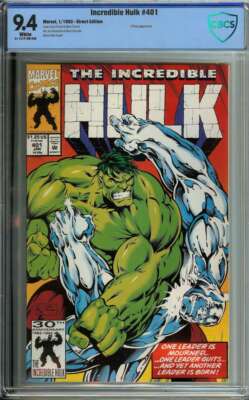 INCREDIBLE HULK #401 CBCS 9.4 WHITE PAGES // MARVEL COMICS 1993 | eBay