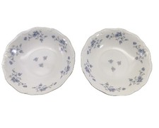 VTG Johann Haviland Blue Garland Soup Bowls 7 1/2 Inch Diameter Set of 2