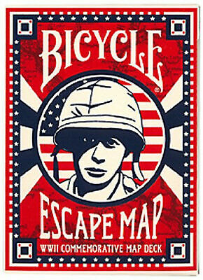 Bicycle Escape Map Playing Cards Deck Military Ww2 World War II ... - S L600