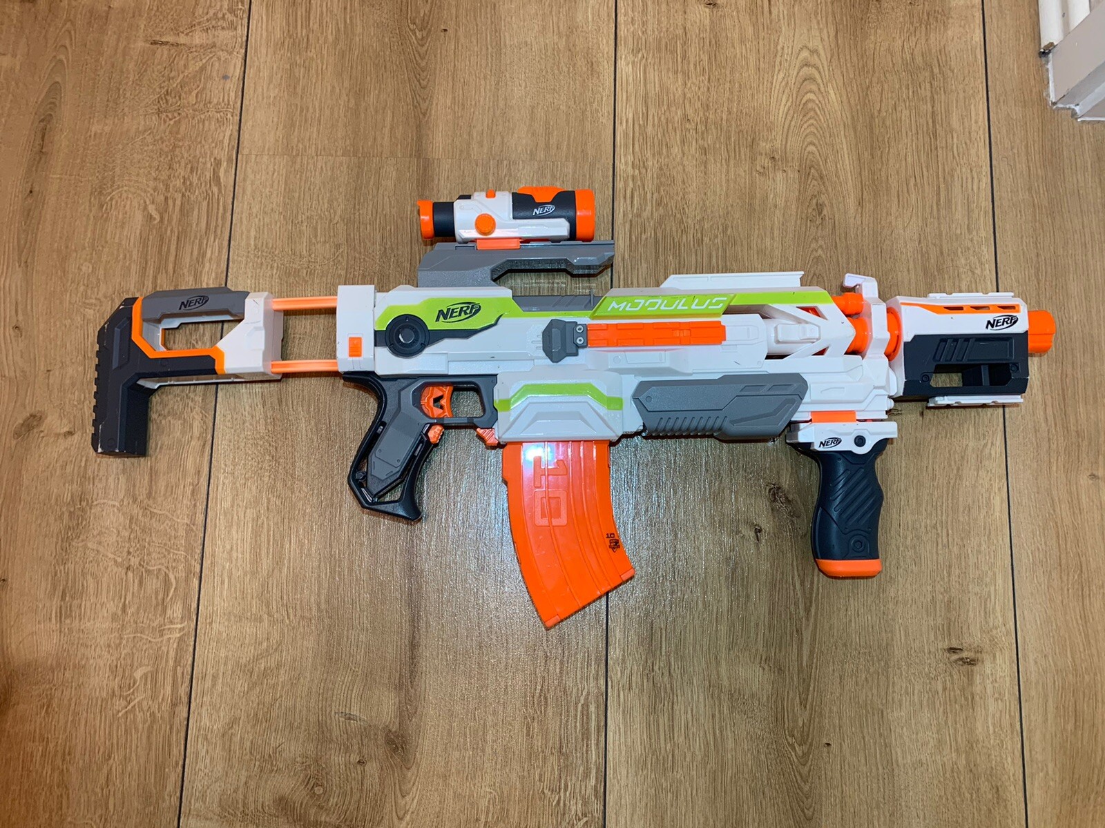 Nerf Gun Blaster Sturmgewehr N-Strike Modulus ECS-10 geprüft 