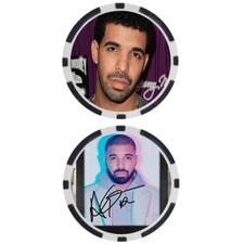 DRAKE - BILLBOARD TOP 100 ARTISTS POKER CHIP - SIGNED