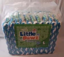 NEW in Original Package abu Little PAWZ Diapers Pack of 10 Large ADULT Diapers 