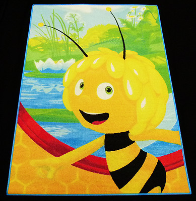 Maya 02) super süsser Biene Maya Kinderteppich Spielteppich 133cm x 95cm 