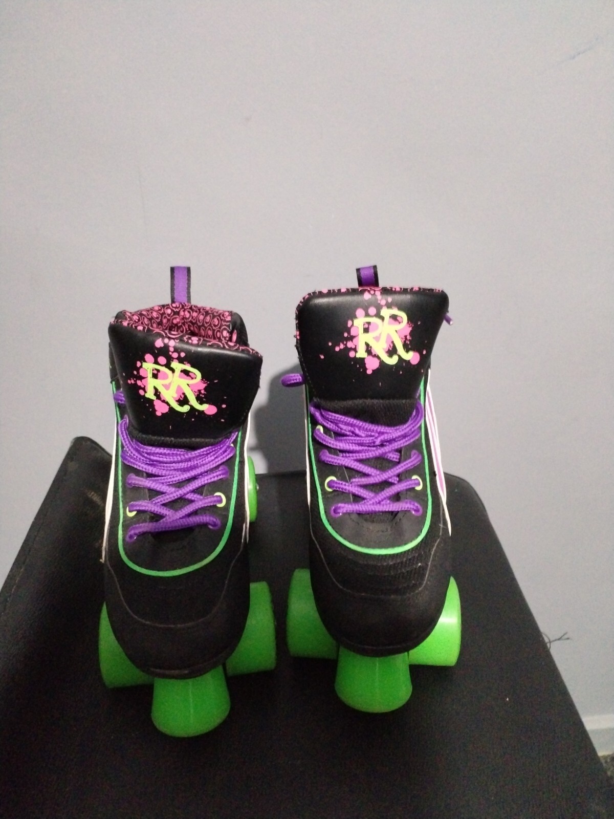 Rio Roller Skates Size 3 Quad Skates Black & Neon. eBay