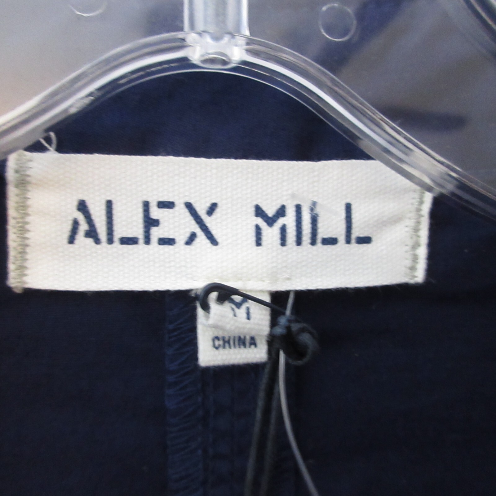 Alex Mill Military Shirt Dress Women Medium Blue Utilitarian Pocket Oversize NWT