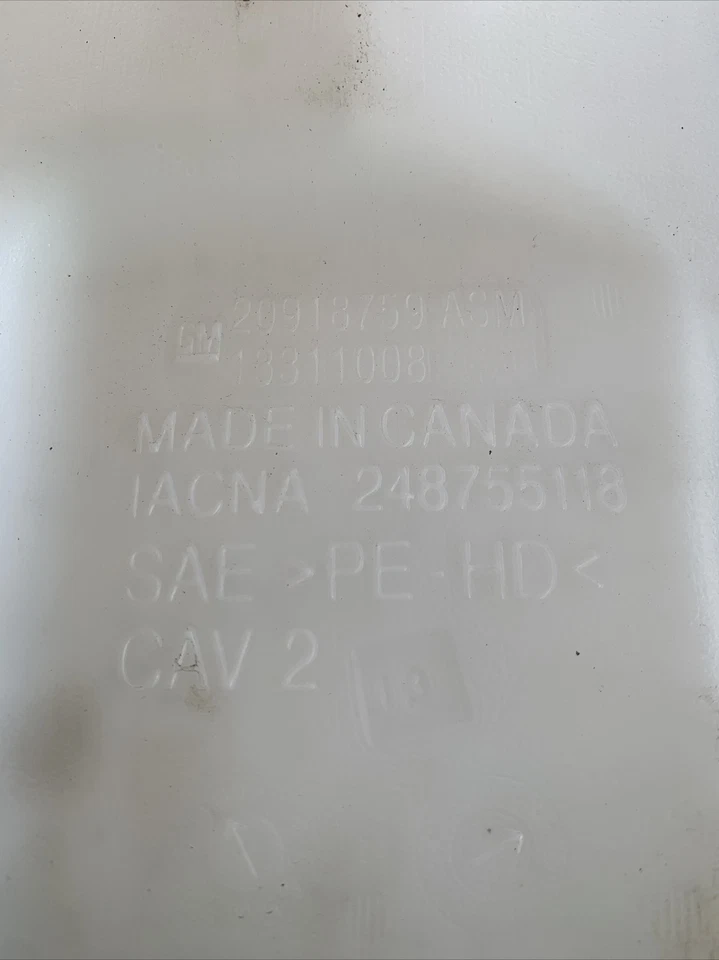 Chevrolet Malibu 2013-2016 depósito de lavadora OEM 248755118 Foto 4 de 4