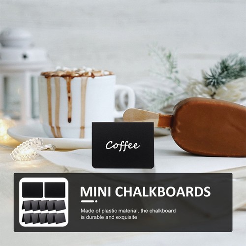 12 Pcs Blackboard Price Tag Banquet Mini Chalkboards Signs Message Small - Picture 3 of 12