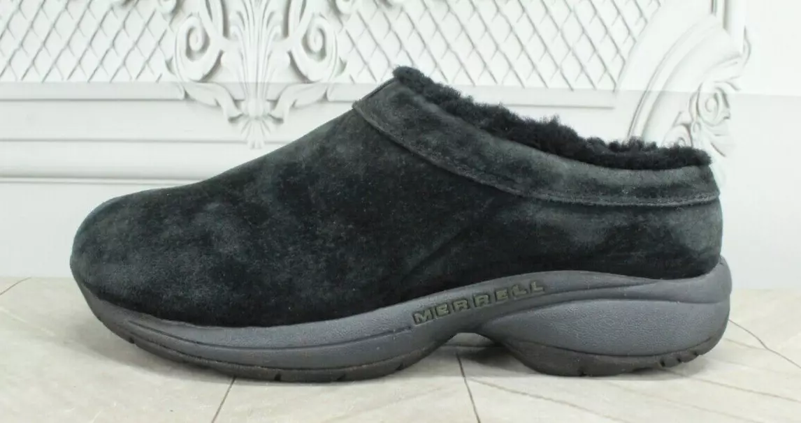 Merrell fur hotsell lined clogs