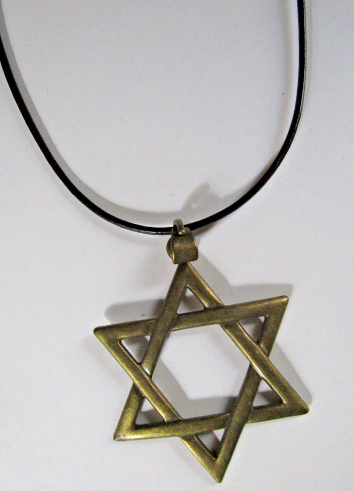 Estrella de David de bronce - colgante - Imagen 3 de 4