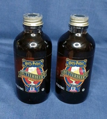 LOT (2) Harry Potter ButterBeer Limited Edition McCormick Extract Sealed Bottle