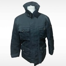 Peuterey Cappotto Uomo Nero Militare Piumino d'oca Campo Giacca Taglia 50 Small