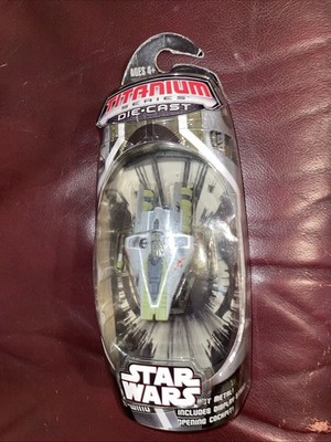 Star Wars Titanium Series A-Wing Die-Cast vehicle MICRO MACHINES GALOOB 2007
