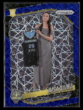 2025 Panini Prizm WNBA #85 Ajsa Sivka Blue Velocity Prizm Rookie