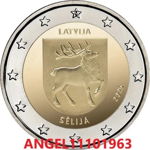 2025 LETONIA 2 € CONMEMORATIVOS "REGION DE SELIJA "   S/C DISPONIBLE - Imagen 2 de 2