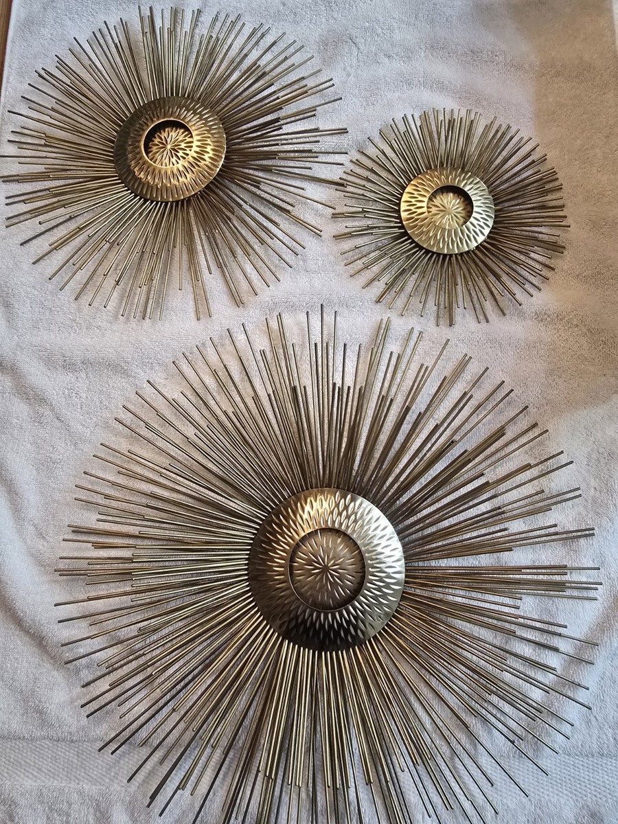 Mid-Century Modern Curtis Jere Style Atomic Starburst Wall Art