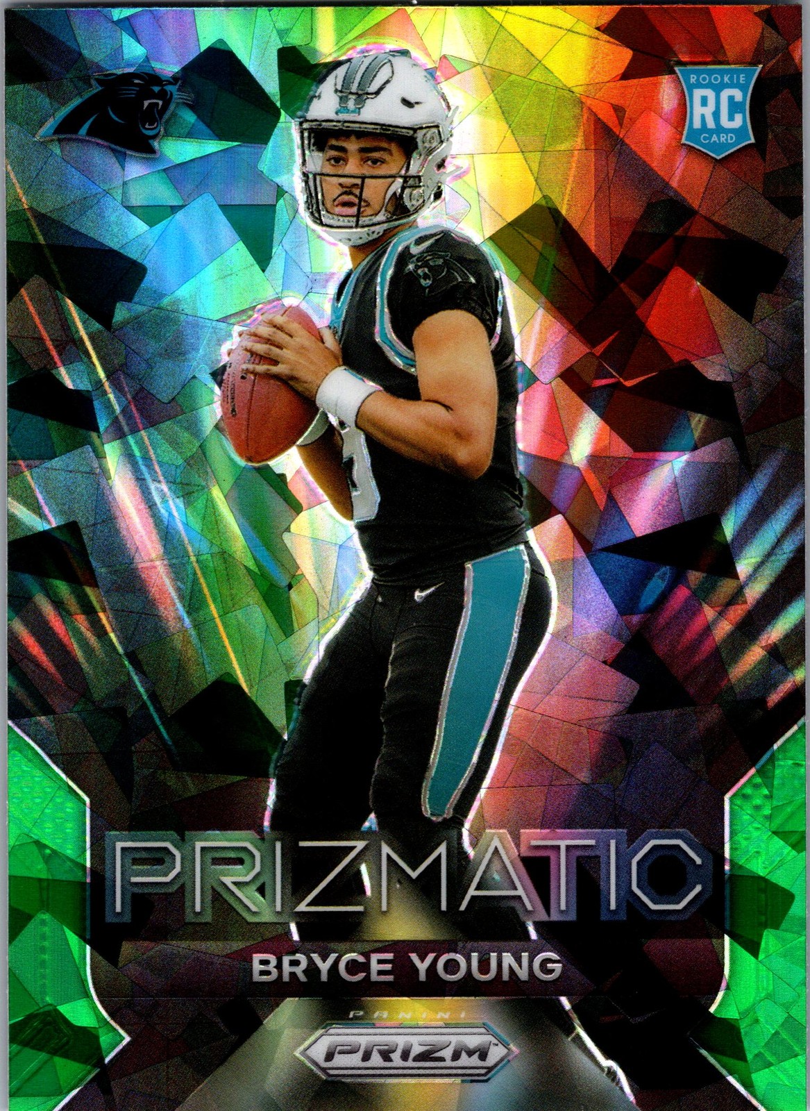 2023 Panini Prizm #4 Bryce Young Prizmatic Prizms Green