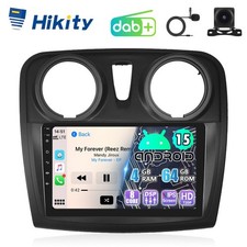 DAB+ 8-Core 4+64GB Android 15 Autoradio Für Dacia Logan Sandero 2 CarPlay GPS