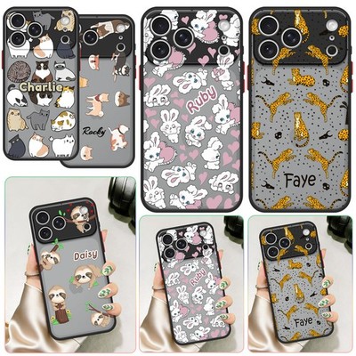 Sweet Animal Phone Cover For Samsung S26+ S25 iPhone 17 15 Customized Matte Case