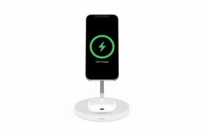 Belkin Boost Charge Pro 2-in-1 Wireless Charger Stand with MagSafe - White