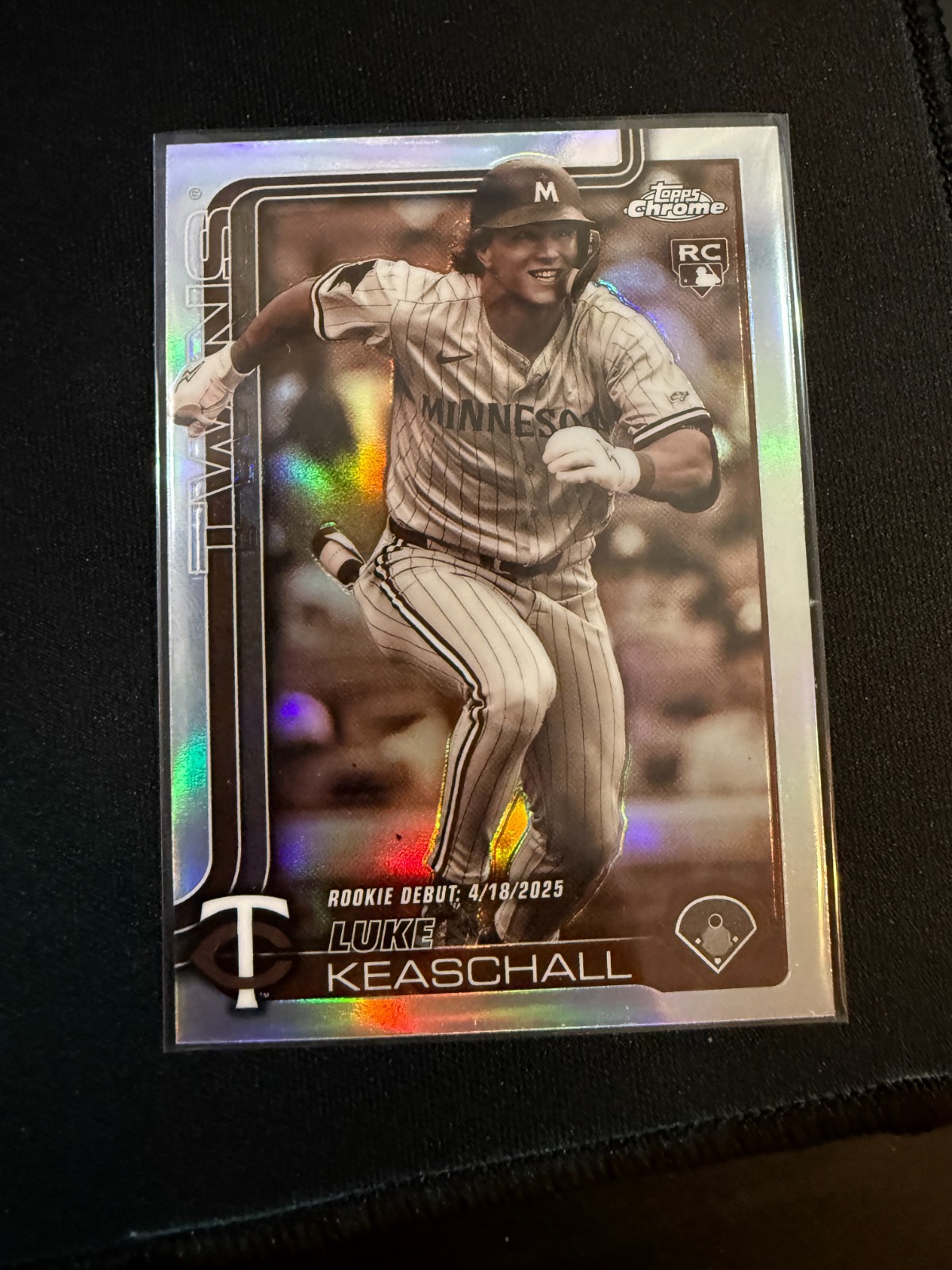 Luke Keaschall 2025 Topps Chrome Update Sepia Refractor RC #USC134