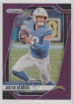 2024 Panini Prizm Purple Prizm 46/125 Justin Herbert #157 1hs7