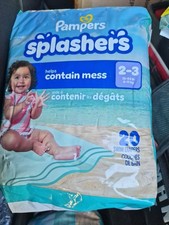Pampers Splashers Disposable Swim Diapers Size 2-3, 13-24 lbs, 20 Ct