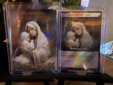 Sacred Legacy Mary with Baby Jesus Wrapped in Cloth Trading Cards Lot of 4
