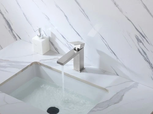 Elegant Lighting FAV-1001 Jakob 1.5 GPM 1 Hole Bathroom Faucet - Nickel - Picture 8 of 12