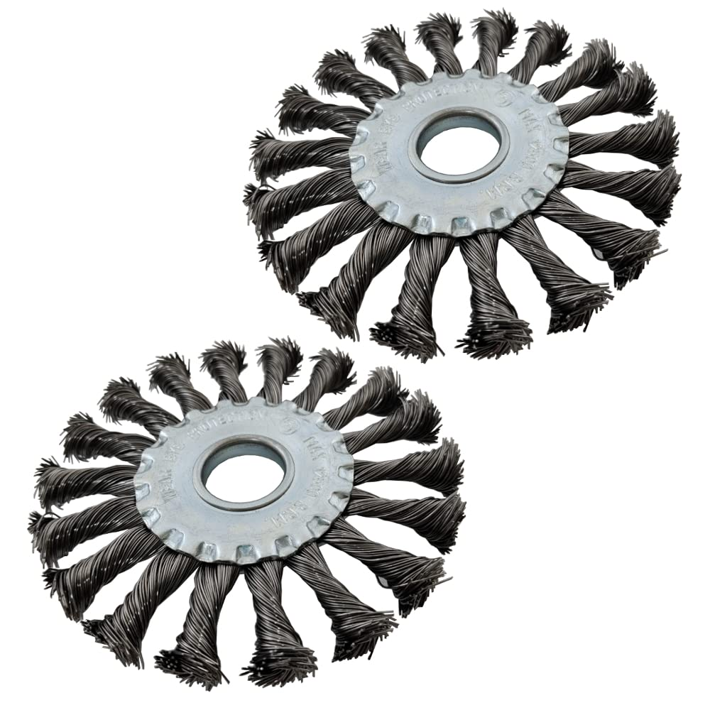 (PACK of 2) Twist Knot Wire Wheel for 115Mm / 125Mm Angle Grinder 115Mm X 22.2Mm