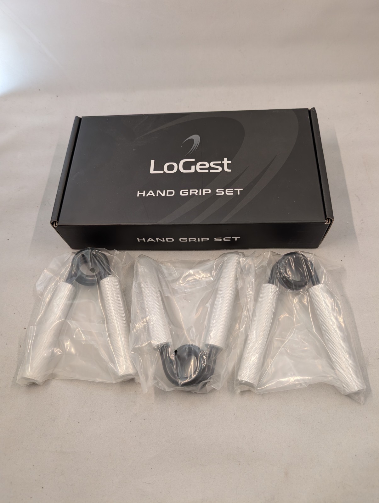 LoGest Hand Grip Strengthener Set 250LB 300LB 350LB Heavy Duty Grip Trainers NEW