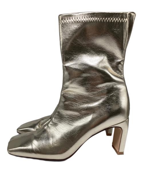 Ameri                    DIAGONAL TOE BOOTS gold - image 2