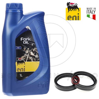 1L Oil Eni 5W Fork Seals 35x48x11 Suzuki GS E S-E-F-G-H 450 84-87