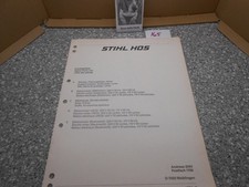 Stihl HOS Electric Bench Grinder Spare Parts List 1984-11