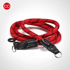 Leica Carrying Strap Q2 Q3 M10R DLUX87 M240 Q116 red with black stripe