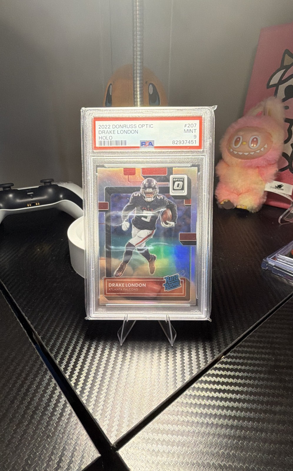 2022 Panini Donruss Optic - Rated Rookie Drake London #207 Holo Prizm (RC)