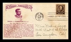 DR JIM STAMPS US COVER BOOKER T WASHINGTON FAMOUS AMERICANS FDC CROSBY PHOTO