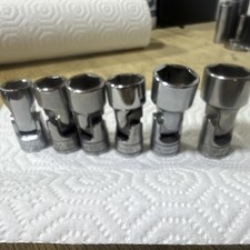 Snap On 38 Drive Universal Socket Set 716-34 Snap On 38 Drive Universal Socket Set 716-34