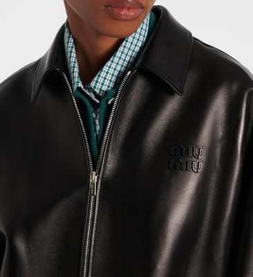 Miu Miu Plongé nappa leather jacket | eBay