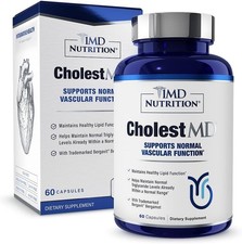 1MD Nutrition CholestMD with Olive Leaf Extract, Bergavit, Niacin, Garlic 60