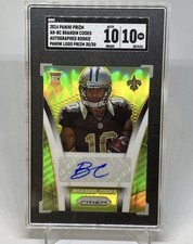2014 Prizm Brandin Cooks Rookie RC Auto 10 GOLD LOGO Prizm # /50 SGC 10