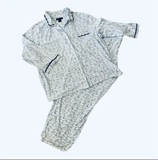 Earth angels Pajamas  Sz 2x Blue 2 piece long sleeve pajamas fleece