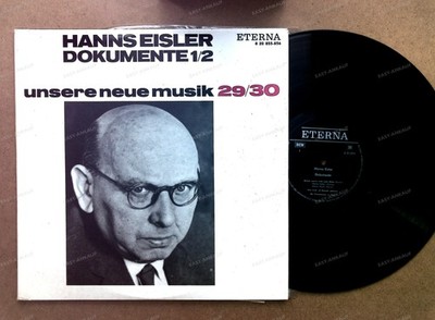 Hanns Eisler - Dokumente 1/2 GDR 2LP 1968 FOC + Insert .*