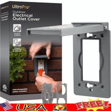 Heavy Duty Weather Resistant Outdoor Outlet Cover Easy Install Safety Protection