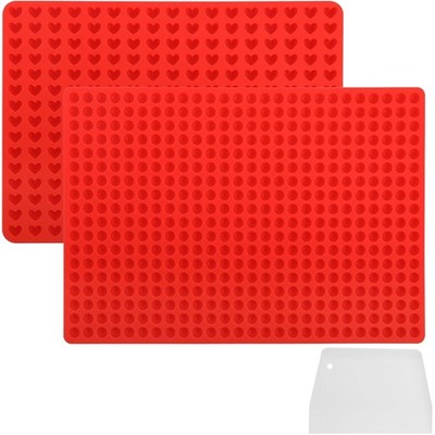 Baking Mat Dog Biscuits - 2 Pieces Silicone Baking Mat with Dough Scraper, Ba...