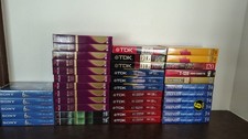 LOT OF 39 ASSORTED BRAND NEW/SEALED VHS TAPES - SONY/MAXELL/TDK/JVC/FUJI