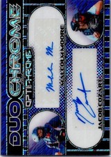 2025 Leaf Malcolm Moore Jacob Cozart Optichrome Baseball Dual Auto Purple /5