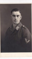 Photo postcard-Air Force Corporal-Landau on the Isar