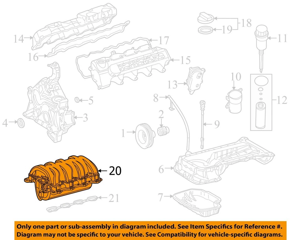 Colector de admisión de motor usado se adapta a: Mercedes-benz Mercedes clk 163 2006 tipo ML500 Foto 3 de 4