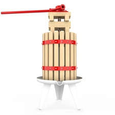 1.6 Gallon Fruit Wine Press - 100% Nature Apple&Grape&Berries Crusher Manual ...